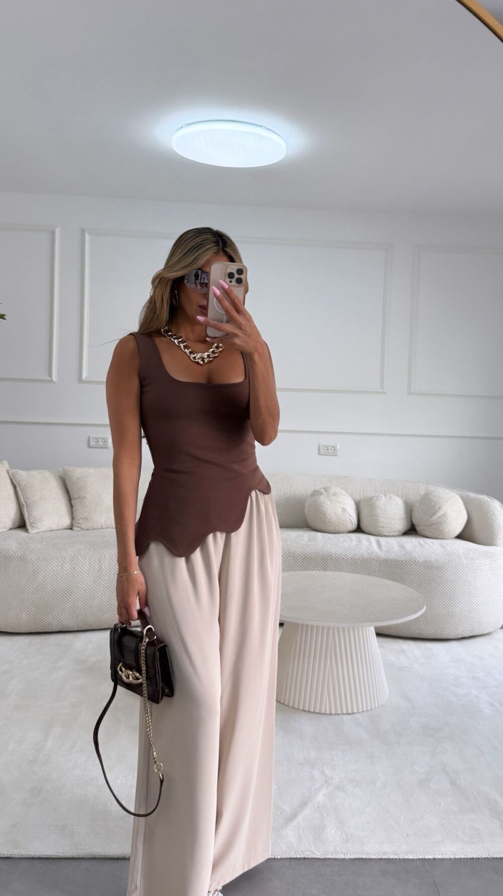 חולצת עדן חומה