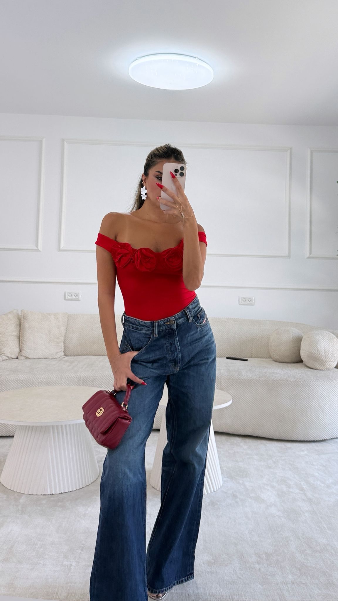 בגד גוף רוזה אדום – תמונה 2