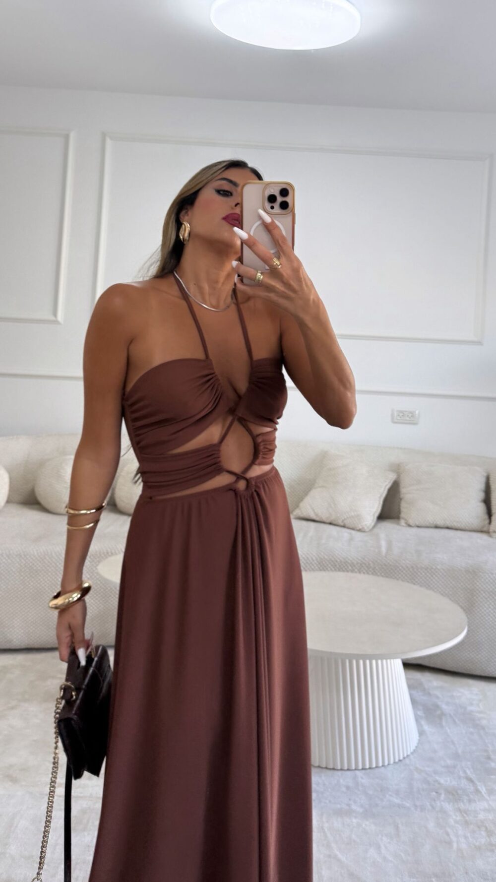 שמלת אינדיאנה חומה