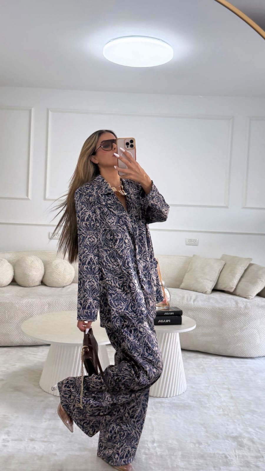 חליפת גרנדה פרינט סגול