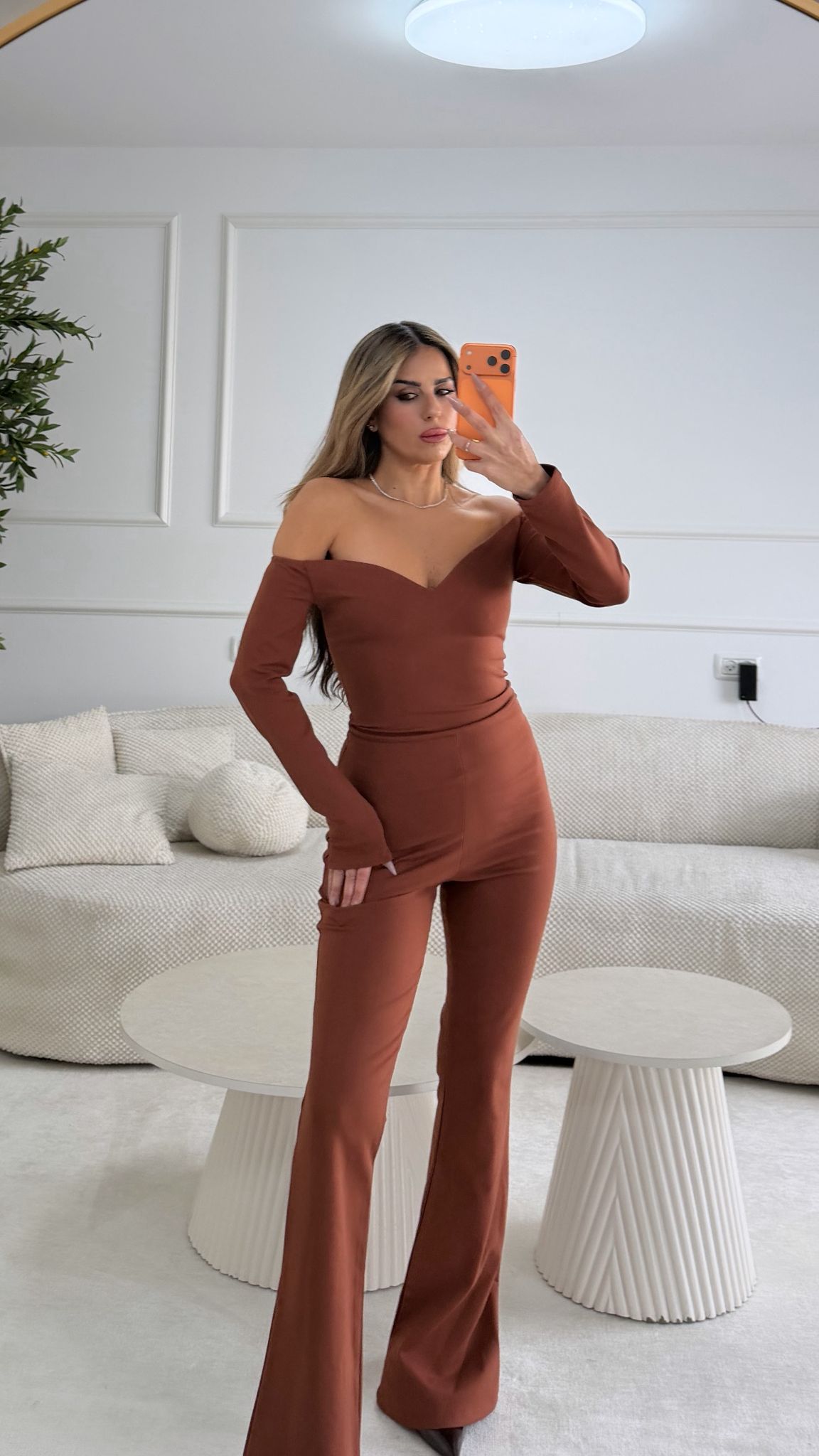 אוברול סולי חום – תמונה 2