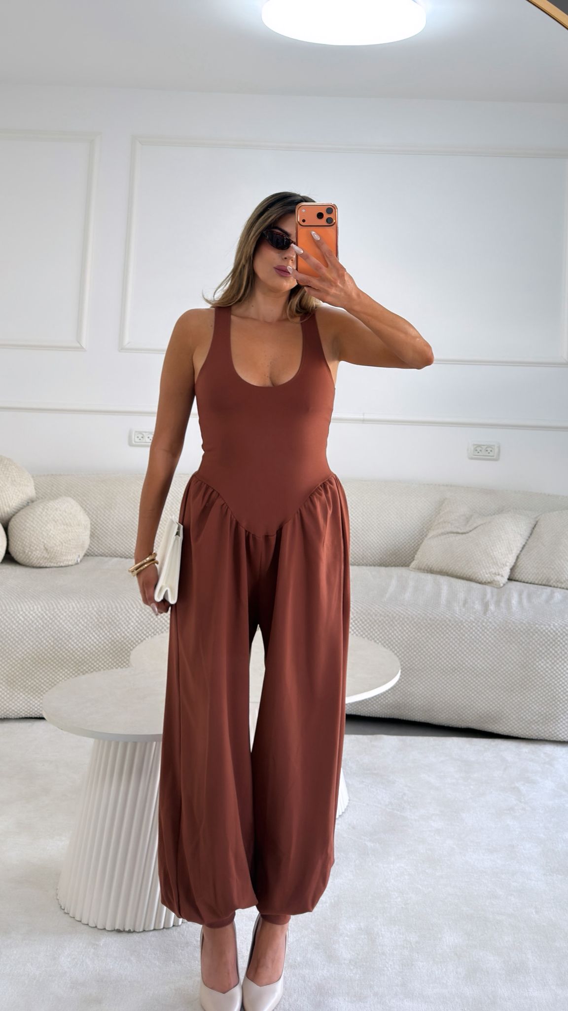 אוברול מרינט חום