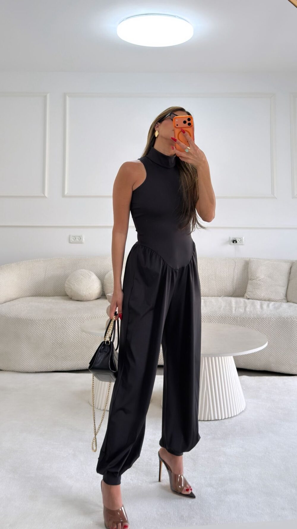 אוברול מלודיה שחור