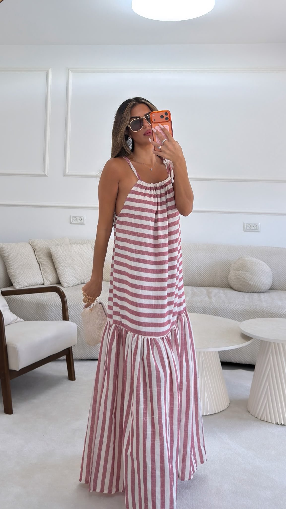 שמלת קוזומל פסים אדום – תמונה 2
