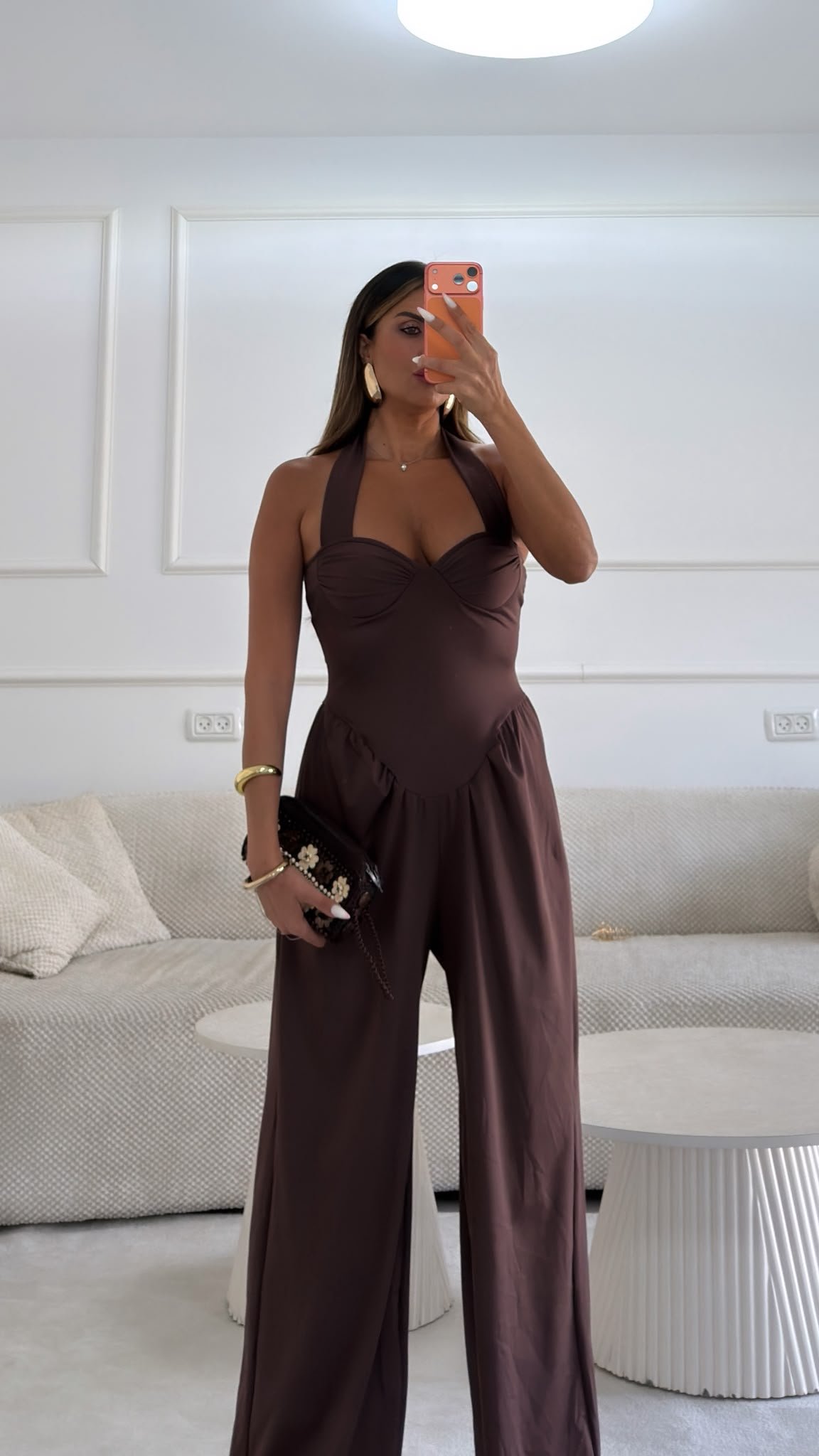 אוברול מריונט חום – תמונה 3